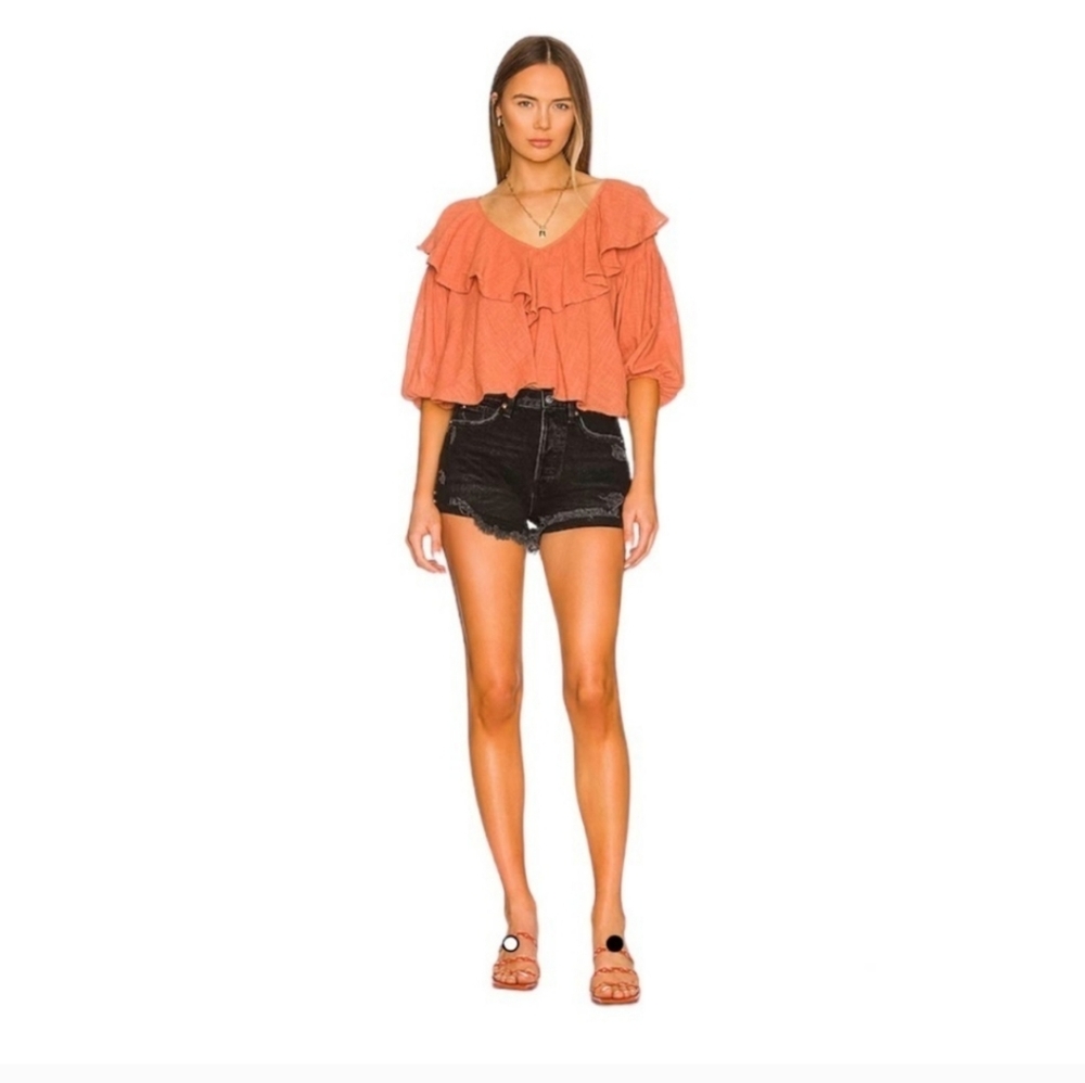 Free People Lasso Short in Washed Black OB1471202 Size 29